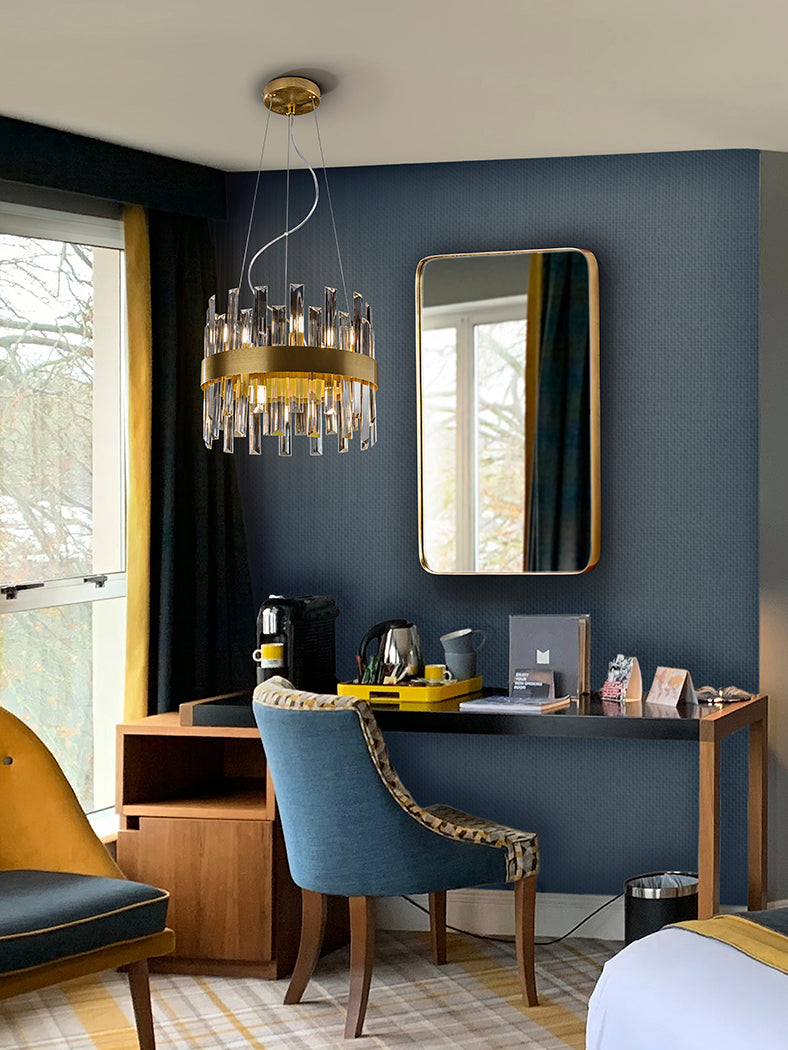 Elegant 10-Light Gold Chandelier