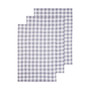 Doro Set Of Three Grey And White Tea Towels
