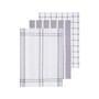 Doro Set Of Three Waffle Grey And White Tea Towels