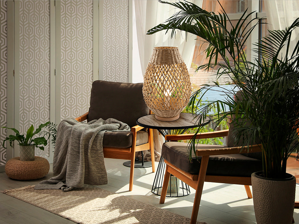 Yaiza Woven Elegance Paper Table Lamp H55
