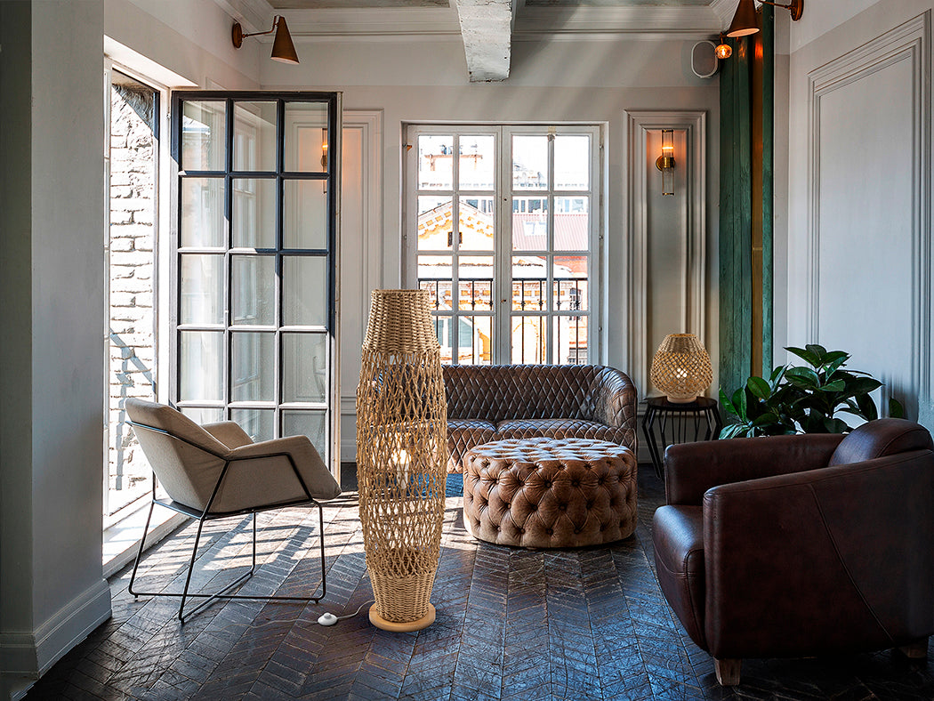 Braided Paper Design Floor Lamp
