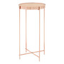 Allure Pink Mirror Tall Side Table
