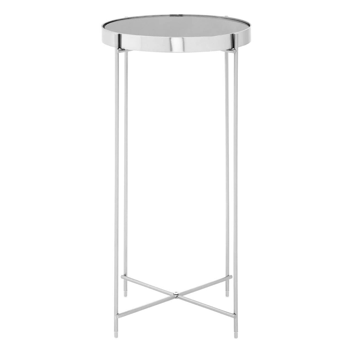 Allure Grey Mirror Tallside Table