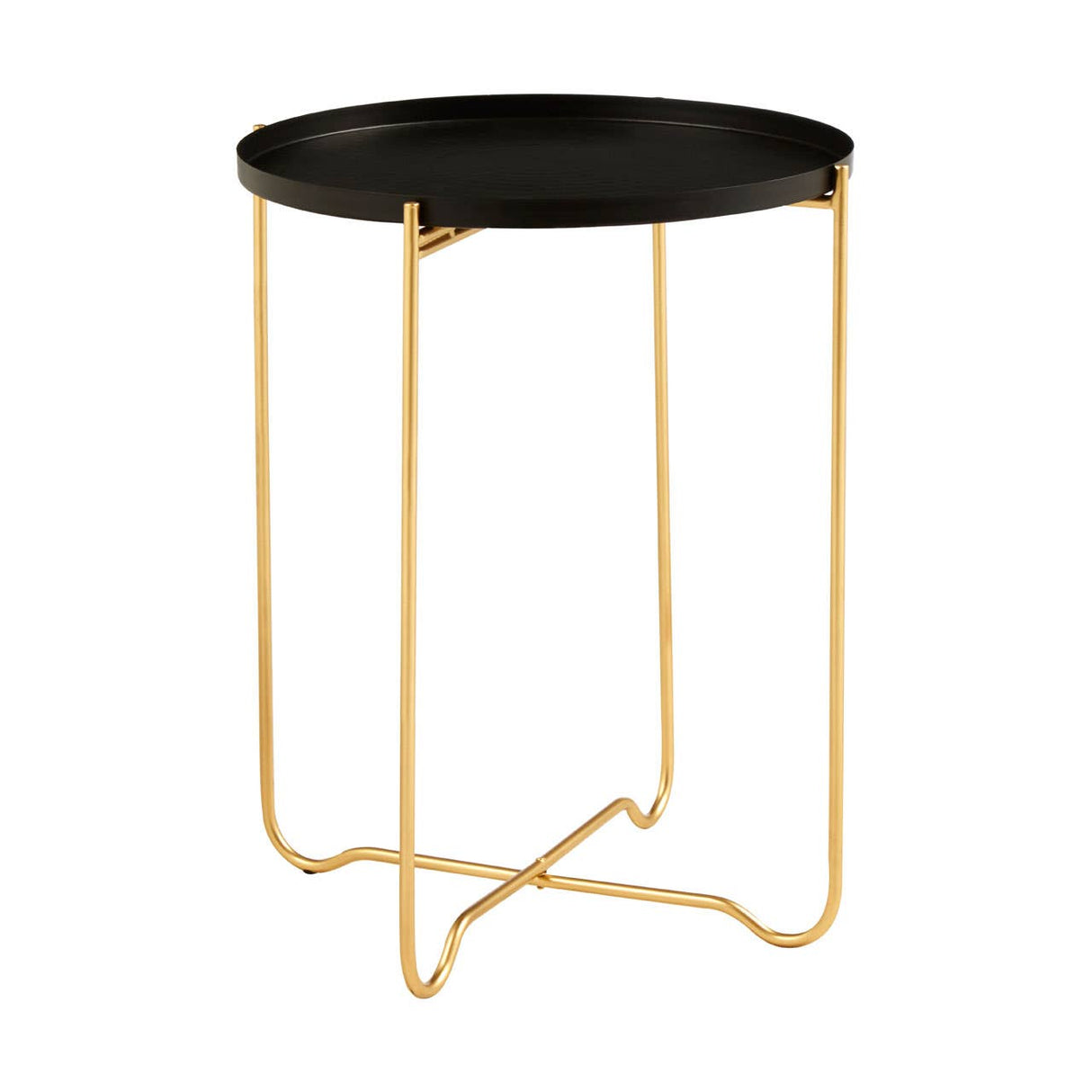 Templar Black Iron Top Side Table