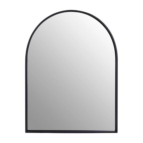Trento Black Frame Arch Wall Mirror