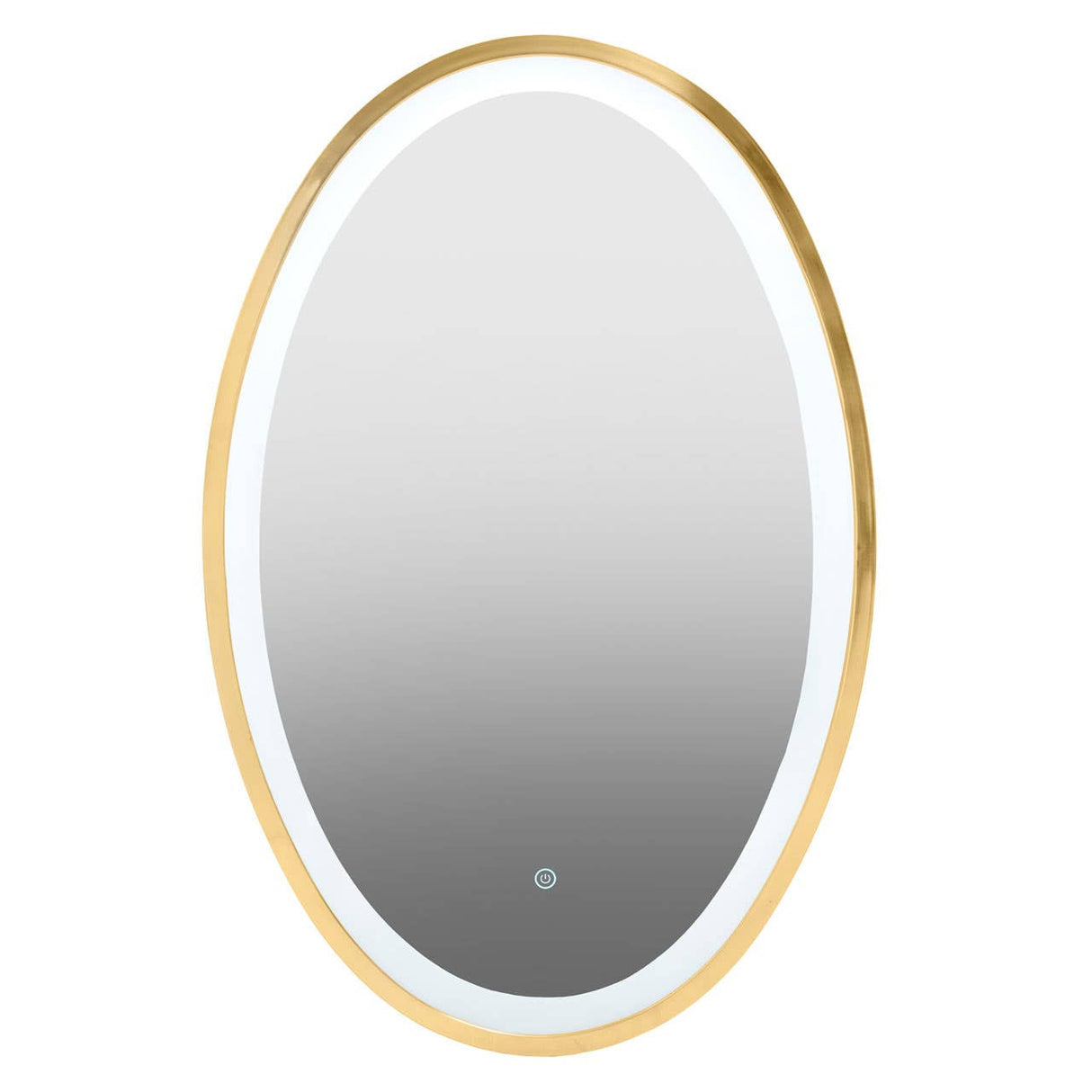 Avelino Illuminated LED Gold Oval Mirror