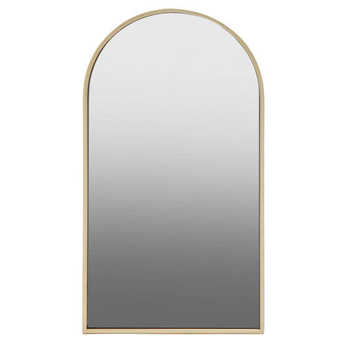 Trento Gold Frame Large Arch Wall Mirror