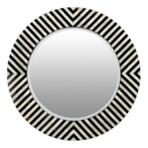 Obra Mother of Pearl Round Wall Mirror