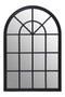 Lovida Black Arched Wooden Frame Wall Mirror