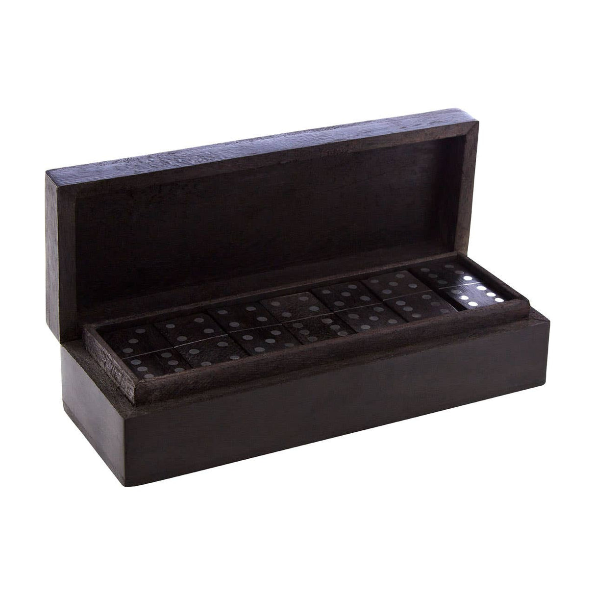 Churchill Black Wood Domino Set Games