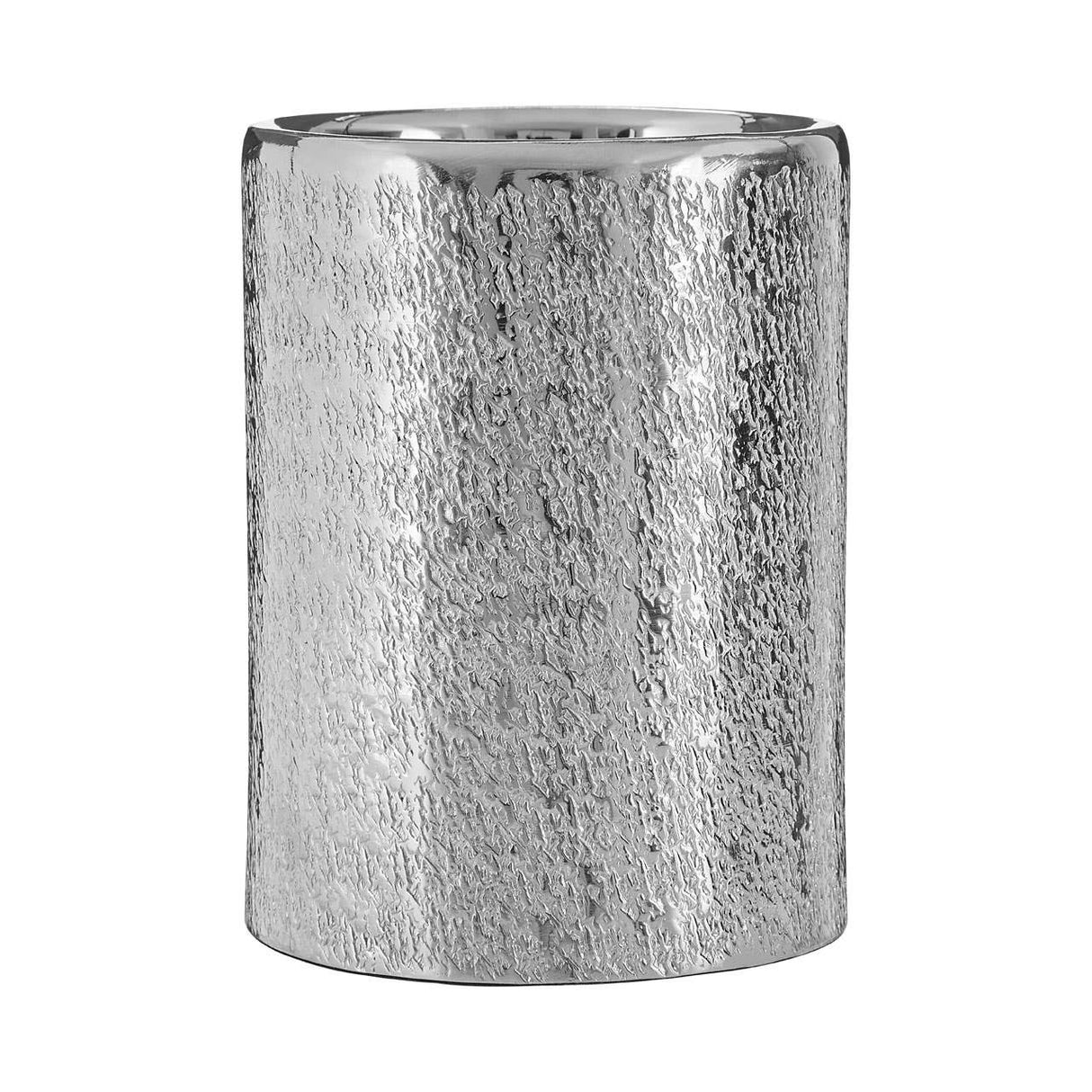 Safia Silver Hammered Effect Small Candle Holder