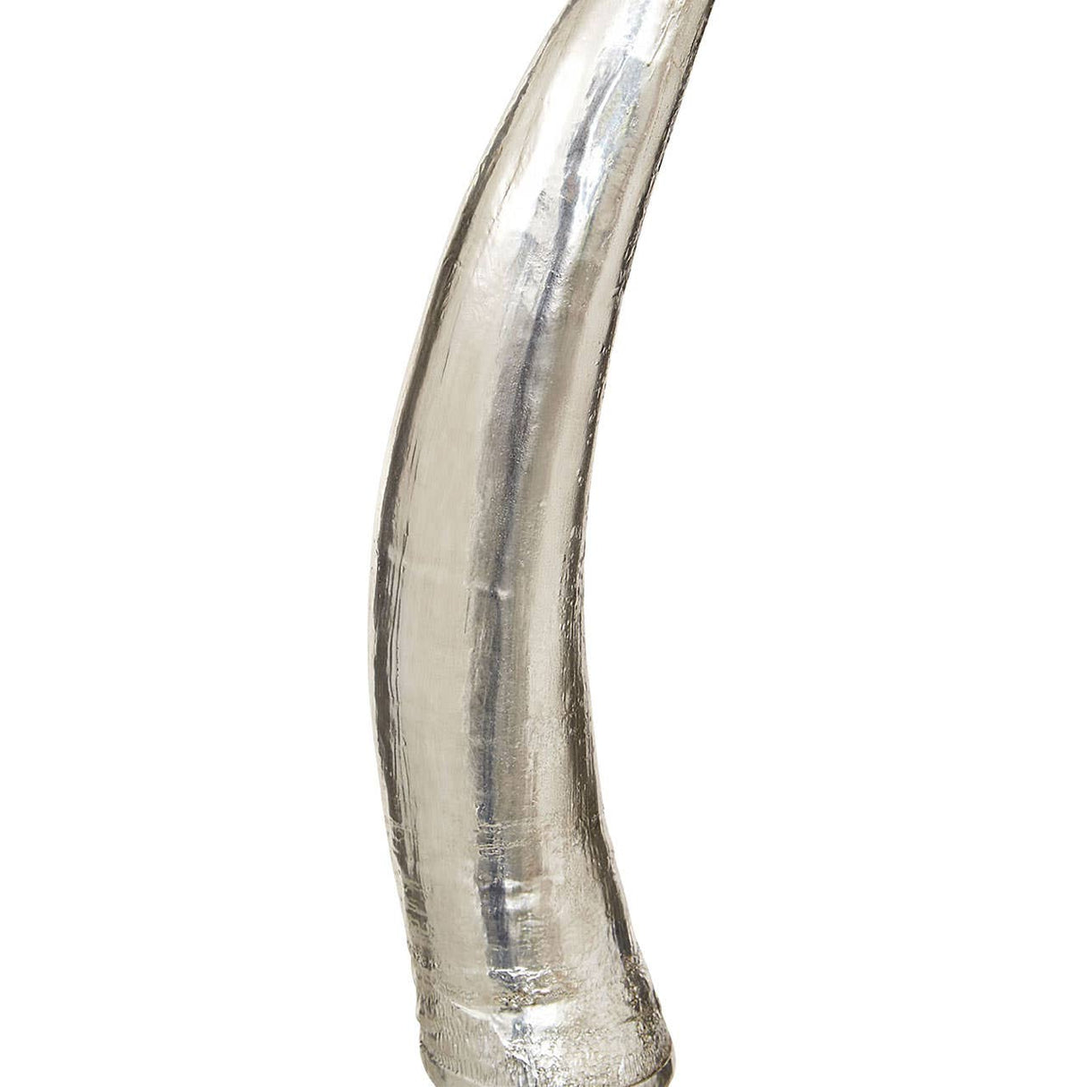 Boho Small Silver Horn Ornament