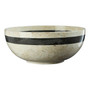 Sura Cream and Black Marble Stripe Bowl