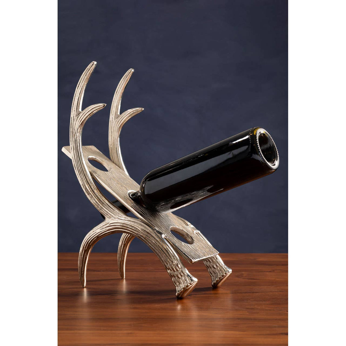 3 Bottle Antler Wine Rack