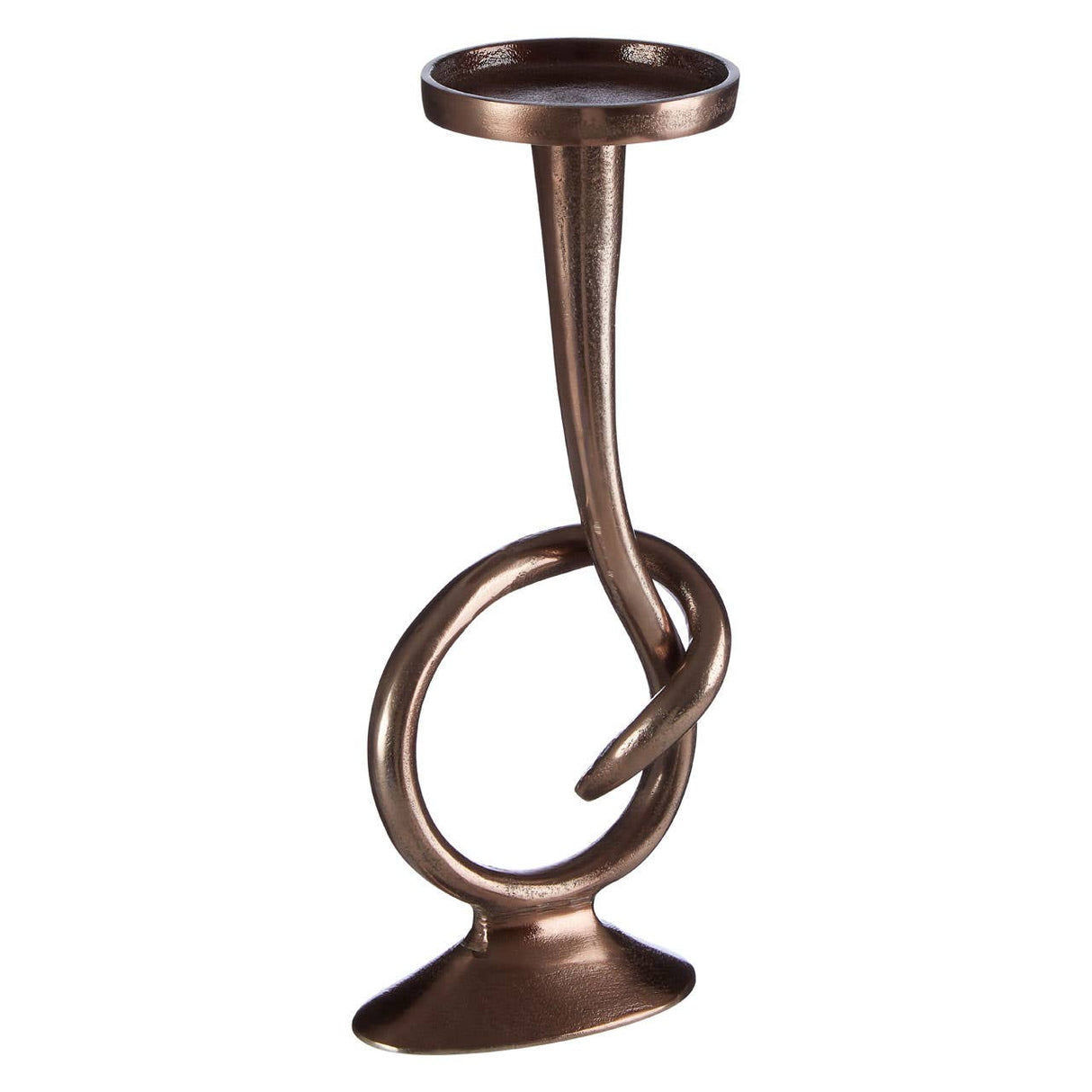 Fifty Five South Twist Bronze Candle Holder
