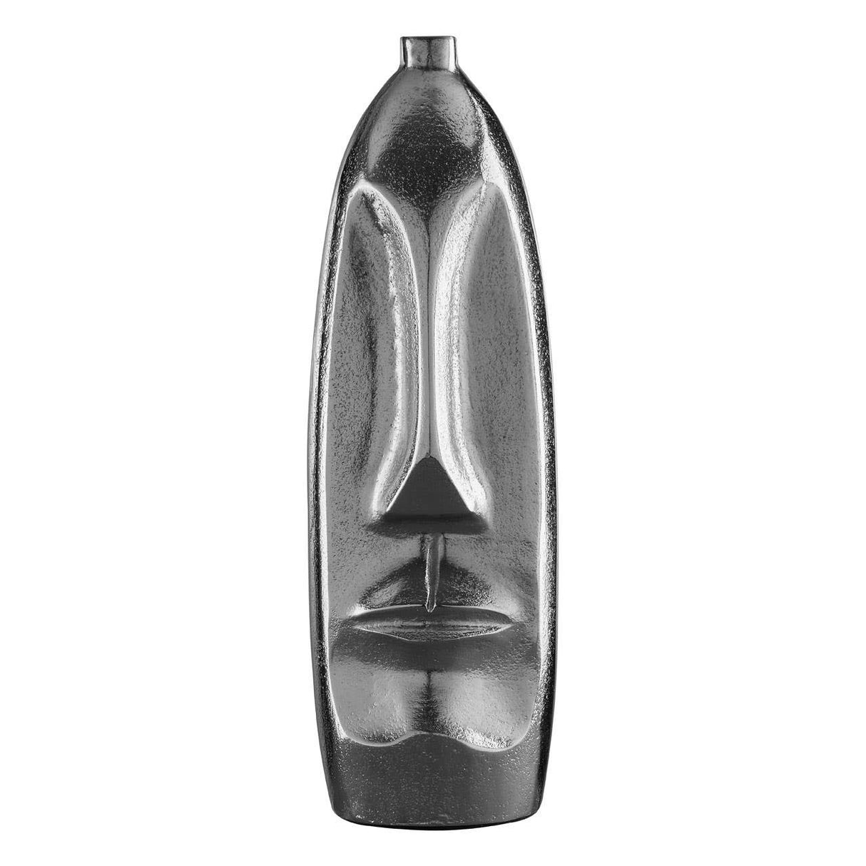 Viso Small Silver Face Tall Vase