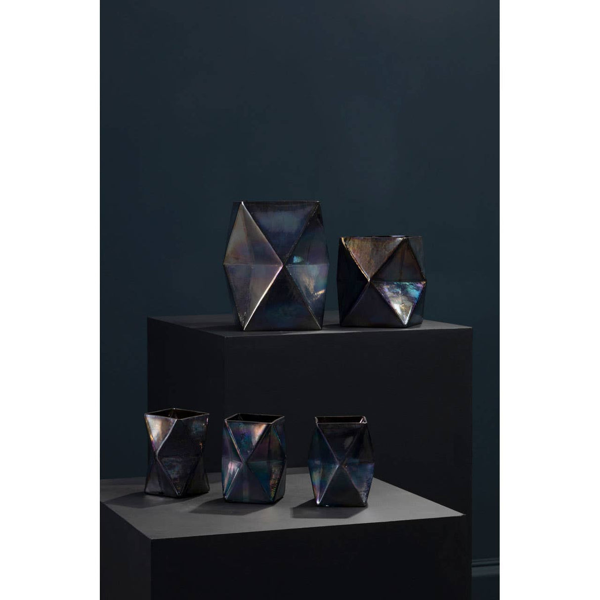 Rambia Small Oil Slick Glass Candle Holder
