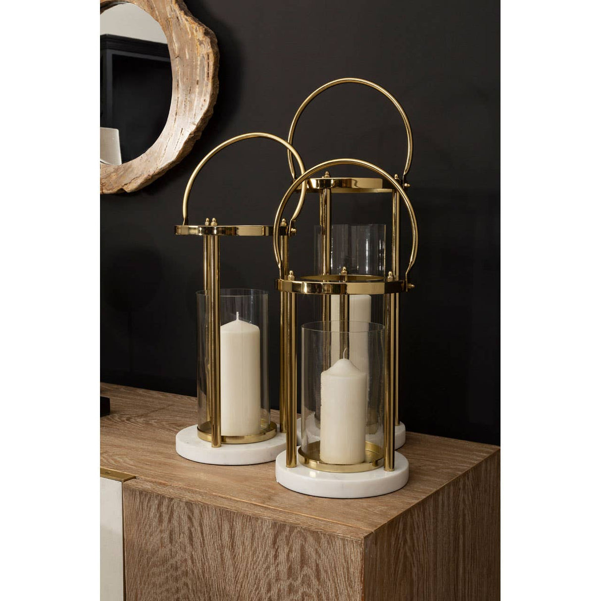 Martina Hurricane Lamp With Handle