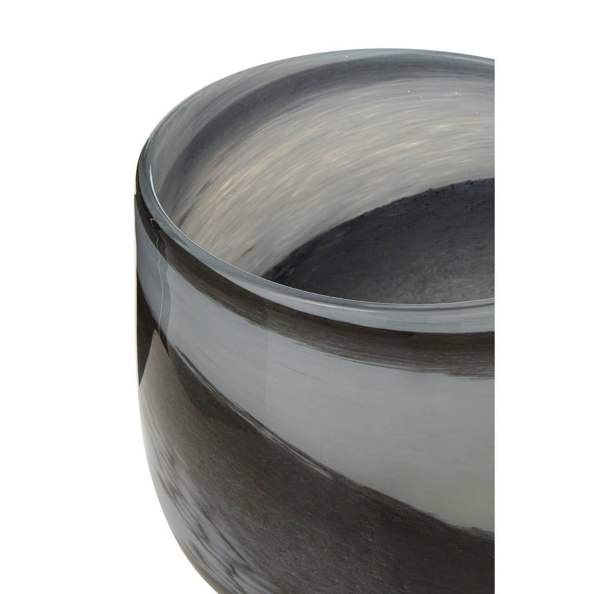 Carra Grey And Black Planter