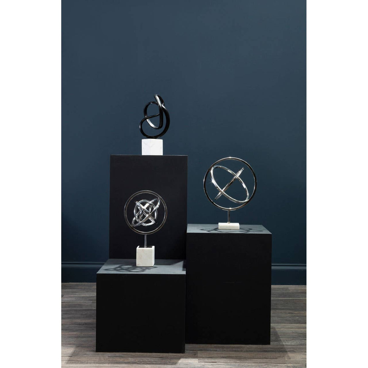 Mirano Spiral Sculpture With Block Stand