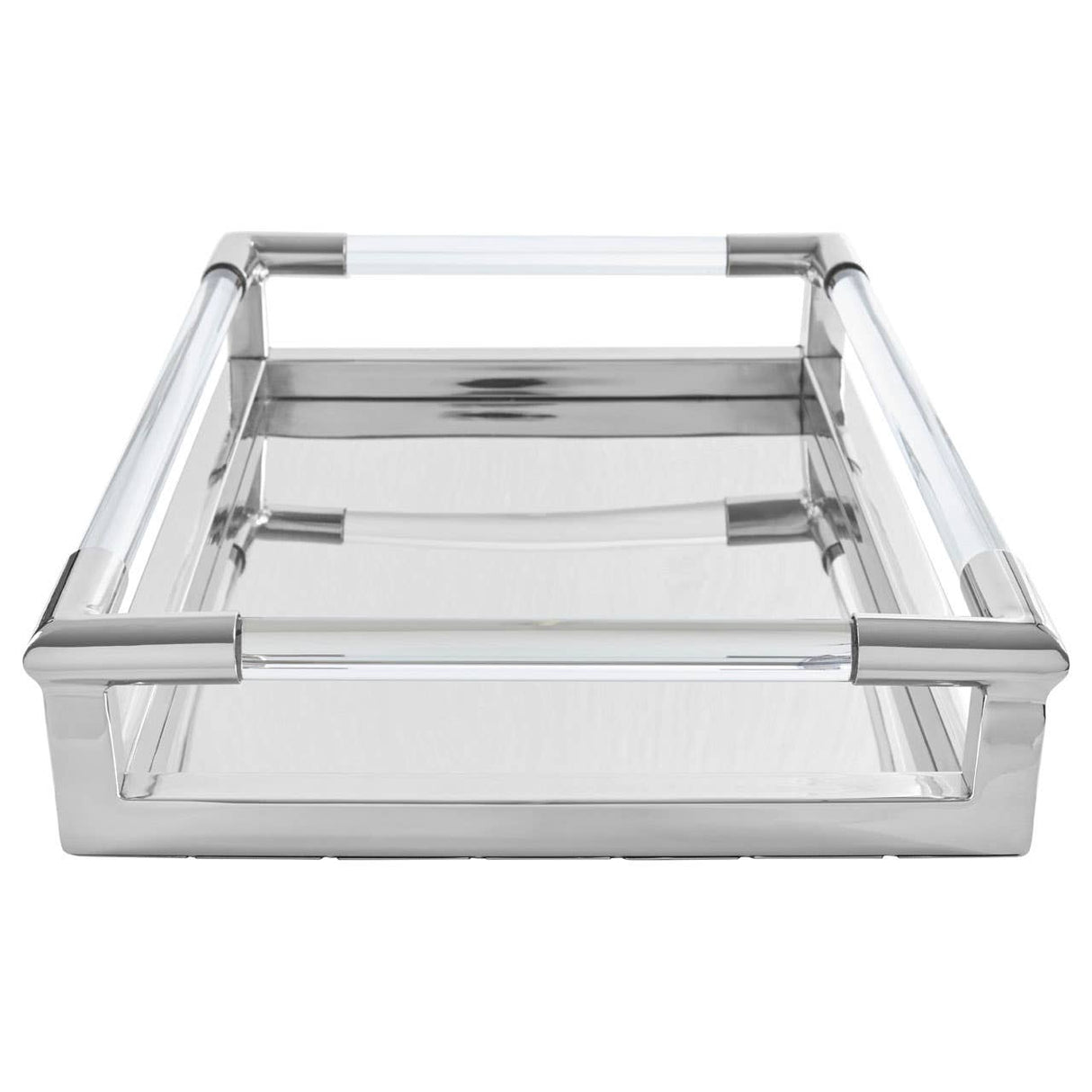 Lucita Silver Finish Tray