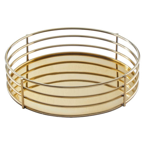 Astro Gold Mirrored Round Tray