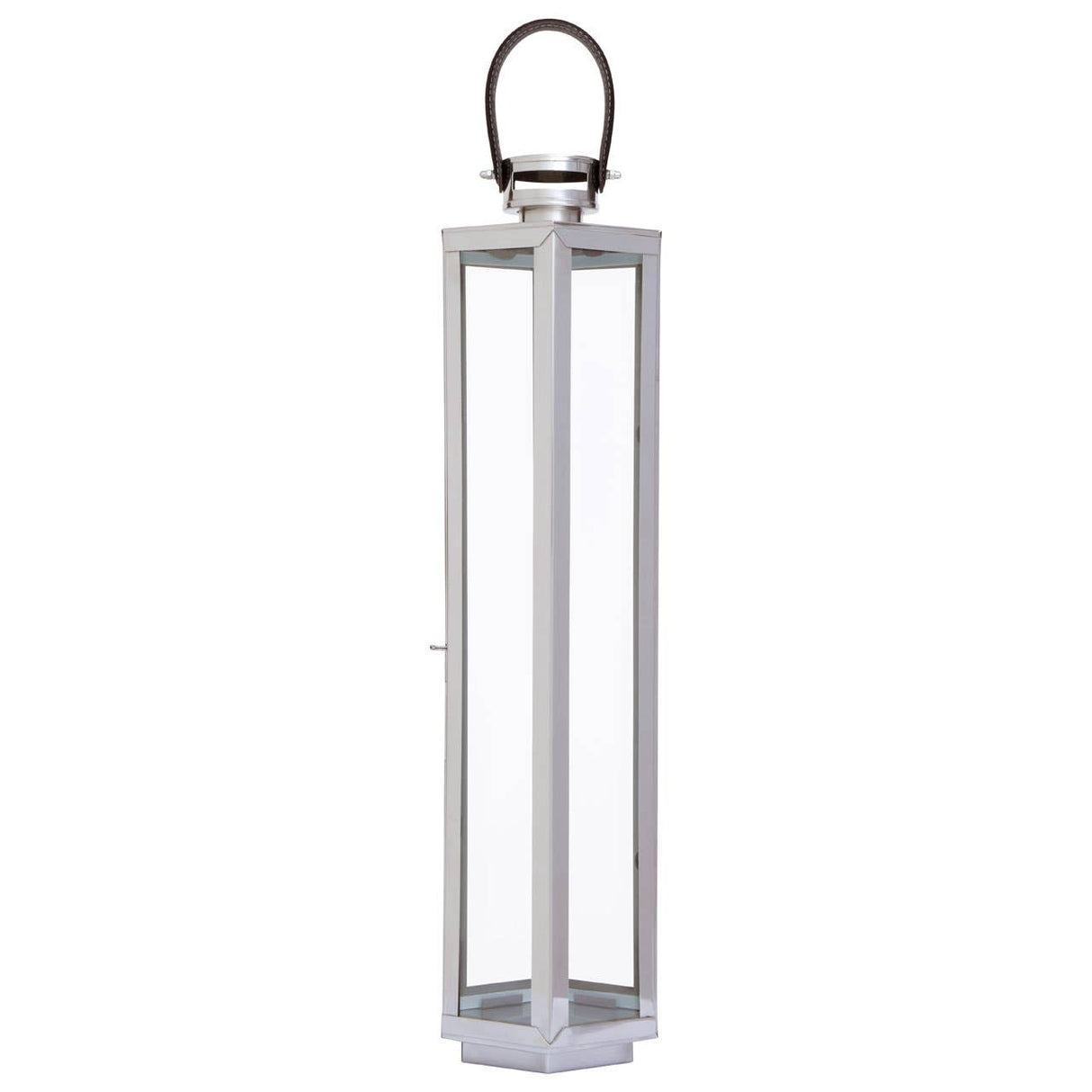 Herber Large Silver Finish Lantern