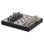 Churchill Games Black and Silver Chess Set