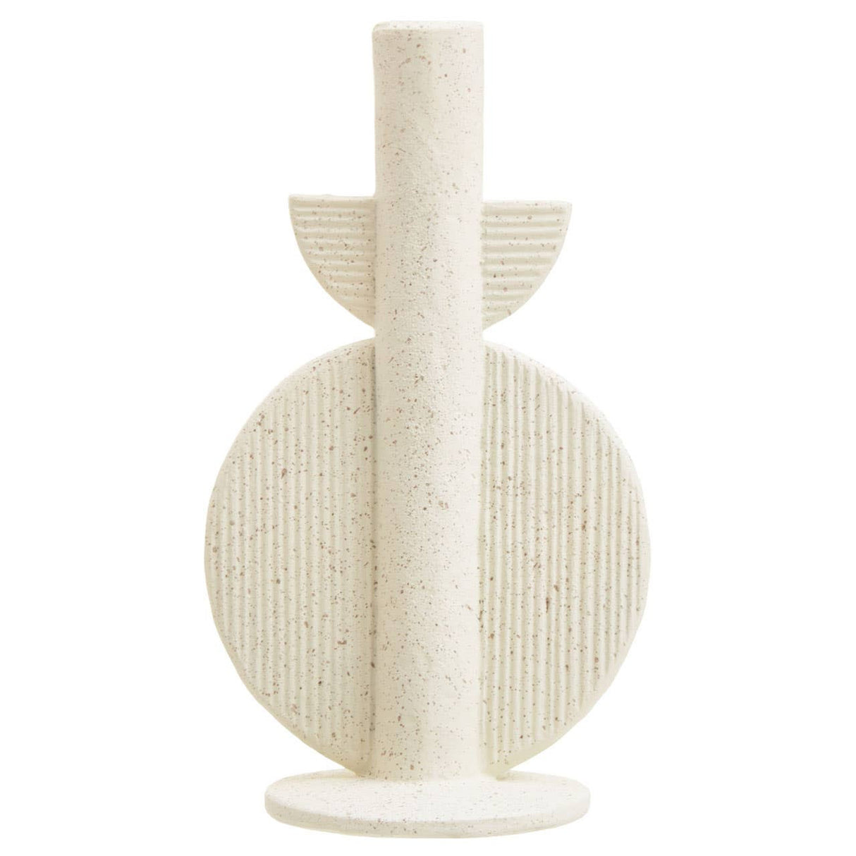 Utica Cream Colour Candle Holder