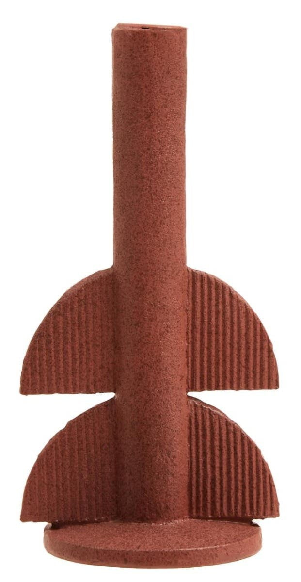 Utica Red Candle Holder