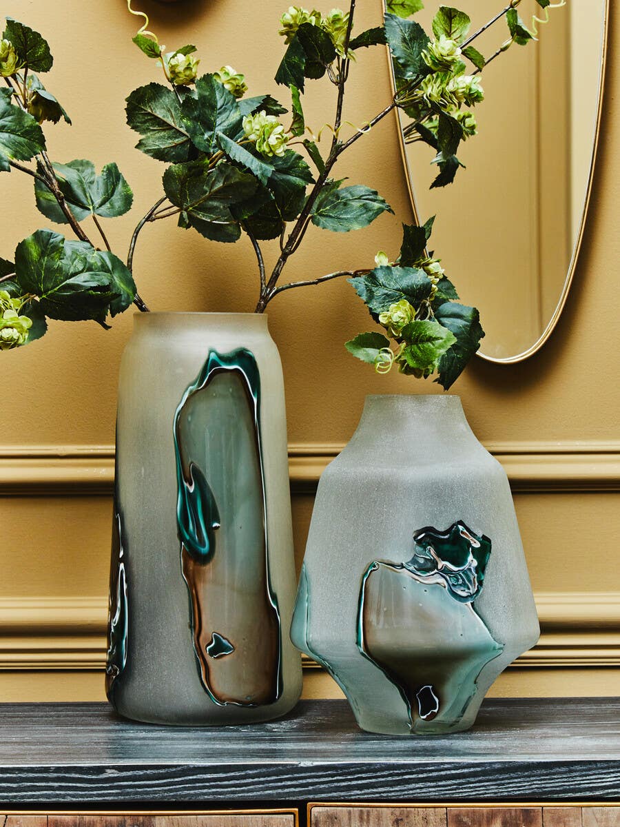 Hakan Tall Glass Vase