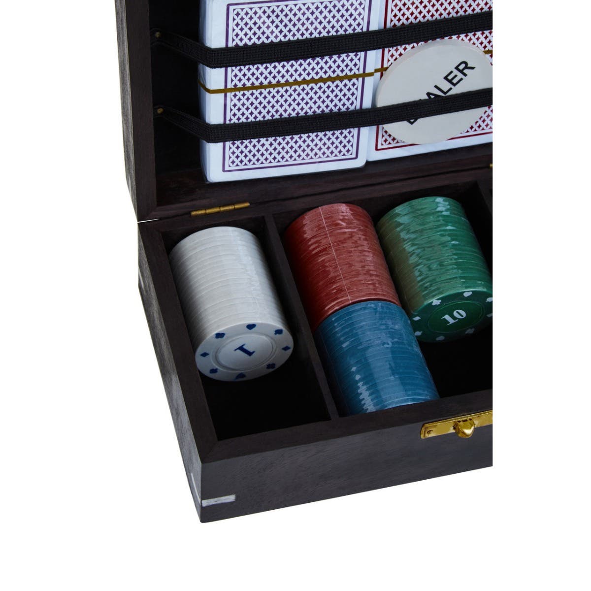 Churchill Black Sheesham Wood Poker Set