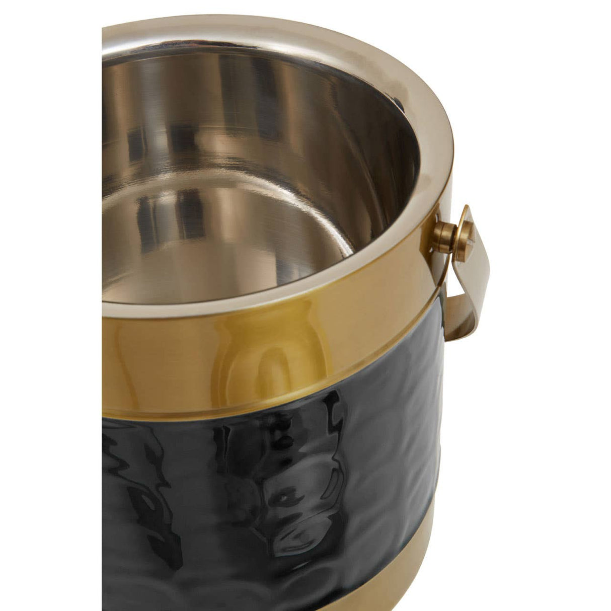 Carolina Black Enamel Ice Bucket