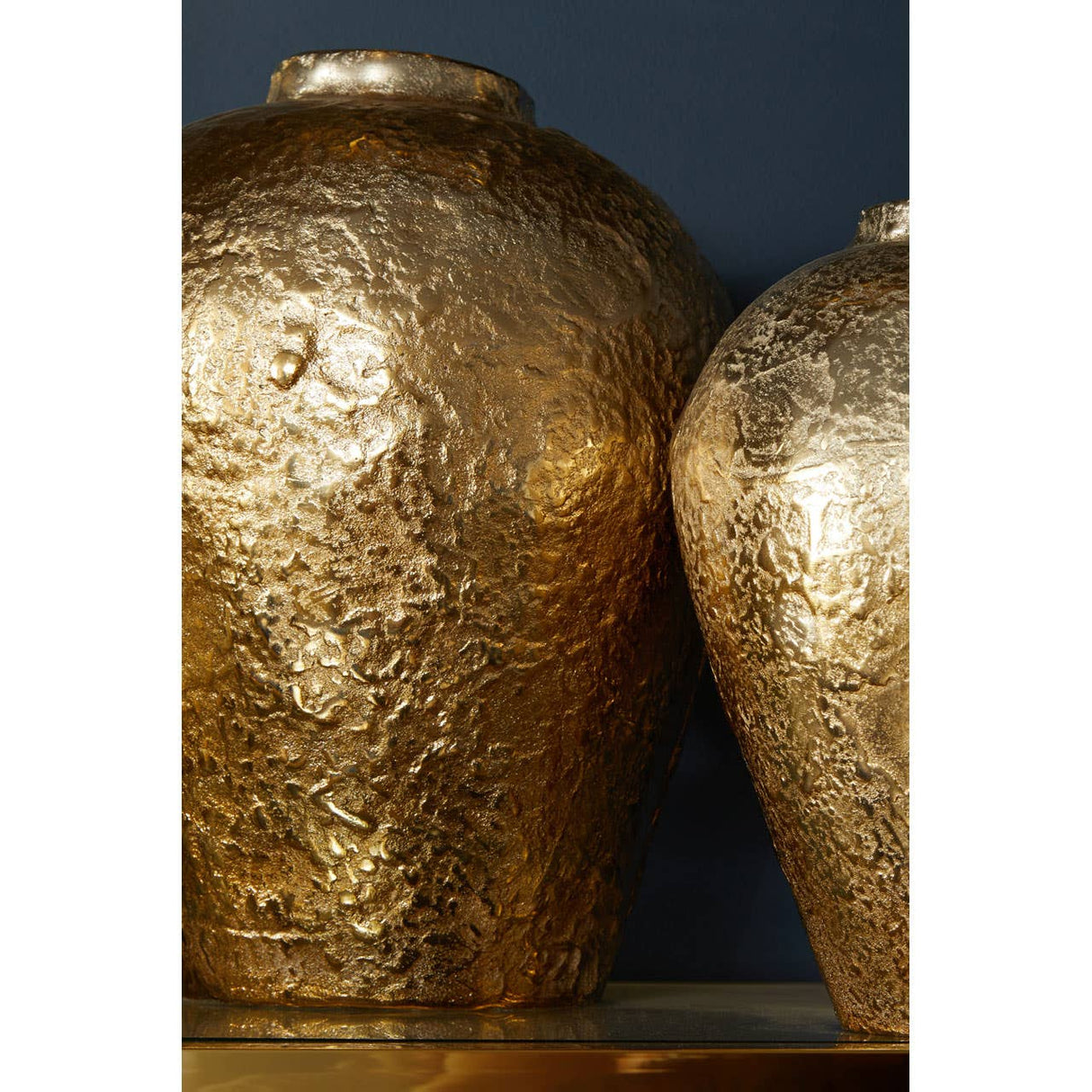 Dion Large Ombre Silver and Gold Finish Vase