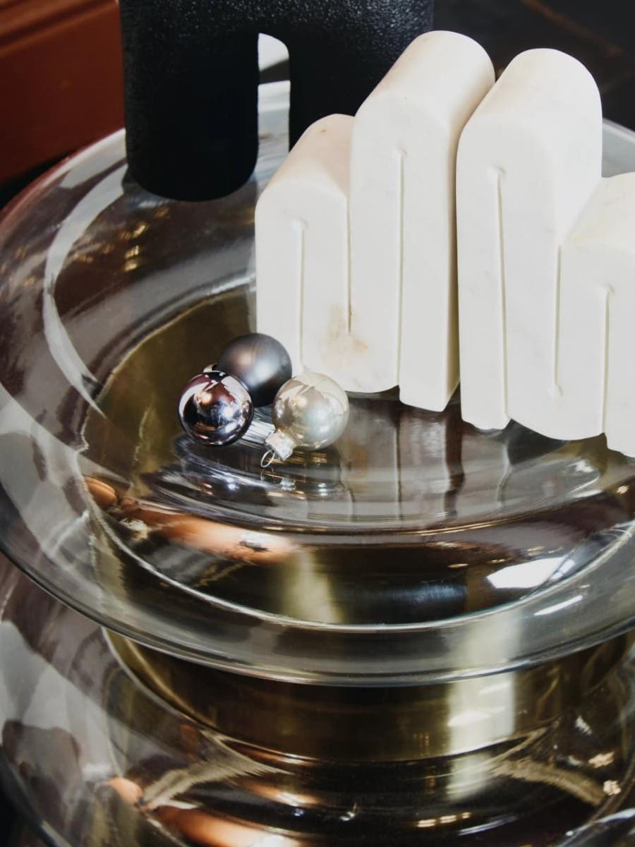 Nason Set Of Two White Marble Bookends