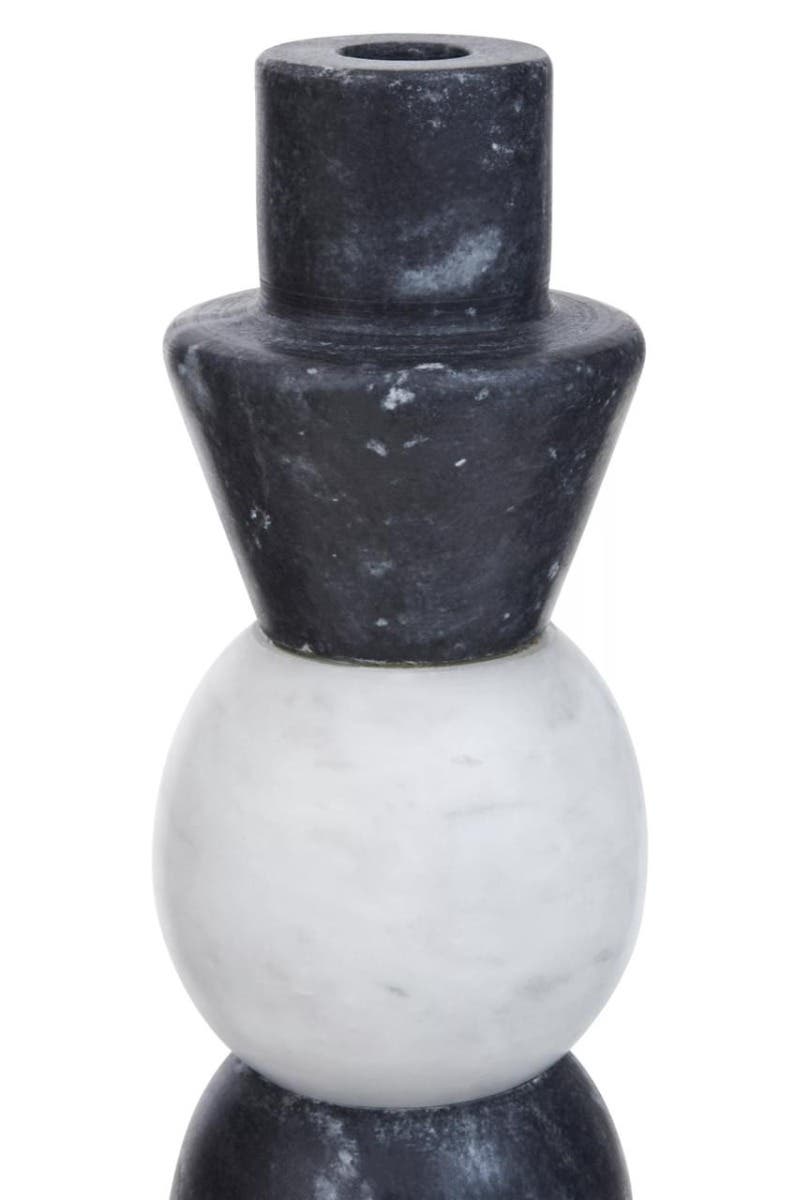Oxana Layered Marble Candle Holder