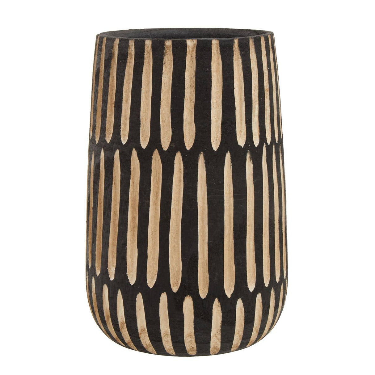 Arlo Large Natural And Black Vase