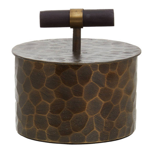 Akola Small Antique Gold Trinket Box