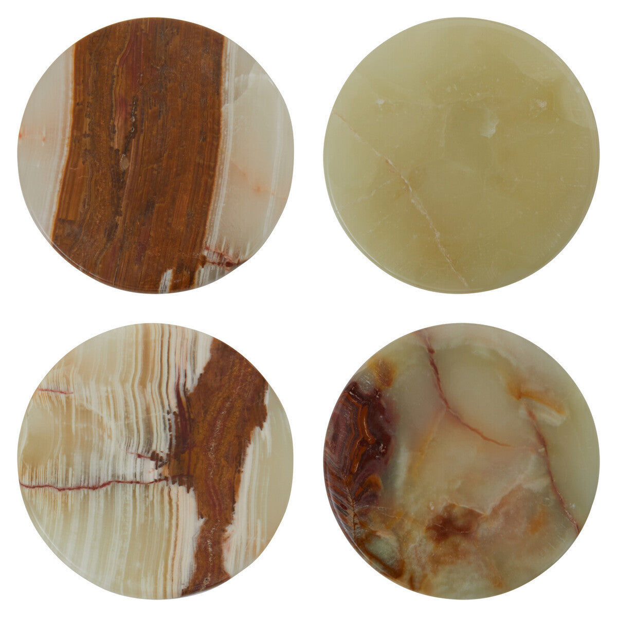 Oleena Set of Four Onyx Coasters