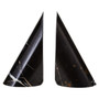 Salmo Set of Two Black Marble Bookends
