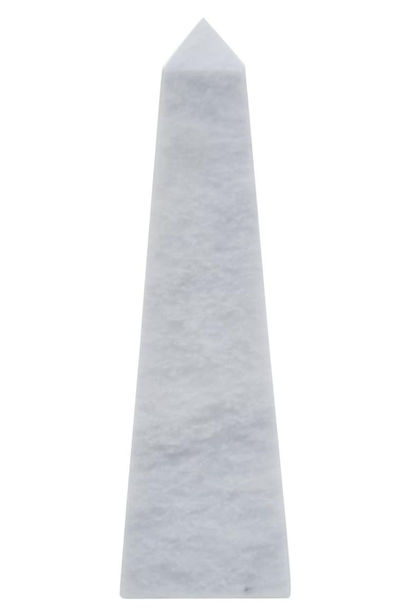 Salmo Small White Marble Obelisk