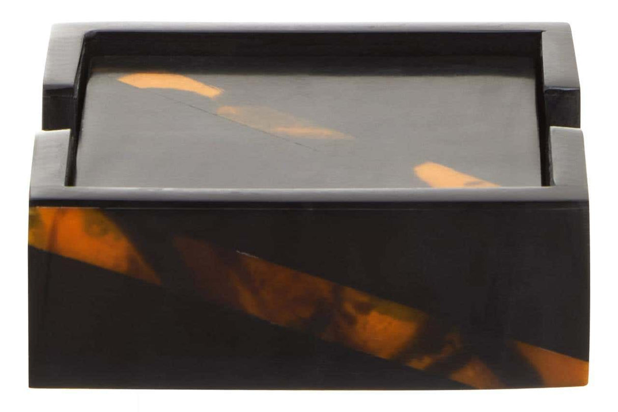 Roma Set Of Four Tortoise Shell Coasters