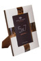 Decio 5in x 7in Cream and Brown Photo Frame