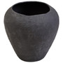 Sanai Black Cotton Mache Large Planter