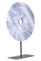 Zoro Extra Large Round Dia 35cm Grey Marble Disc Sculpture