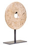 Zoro Extra Small Natural Speckled Marble Round Dia 15cm Disc Sculpture