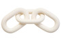 Cato White Wood 3 Link Chain Decor