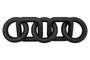Cato Black Wood Five Link Table Decor Chain