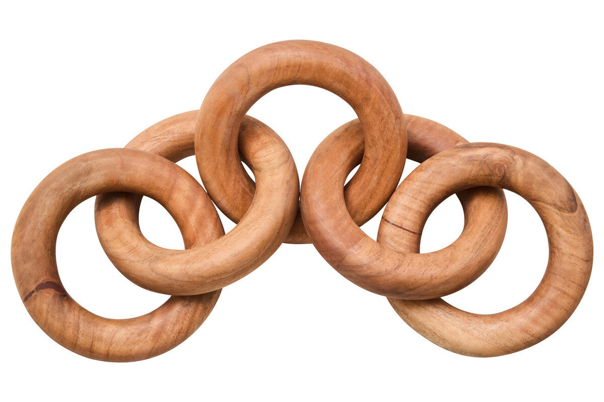 Cato Natural Wooden 5 Link Floor Decor Chain
