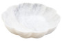 Zoro Large White Marble Scalloped Bowl